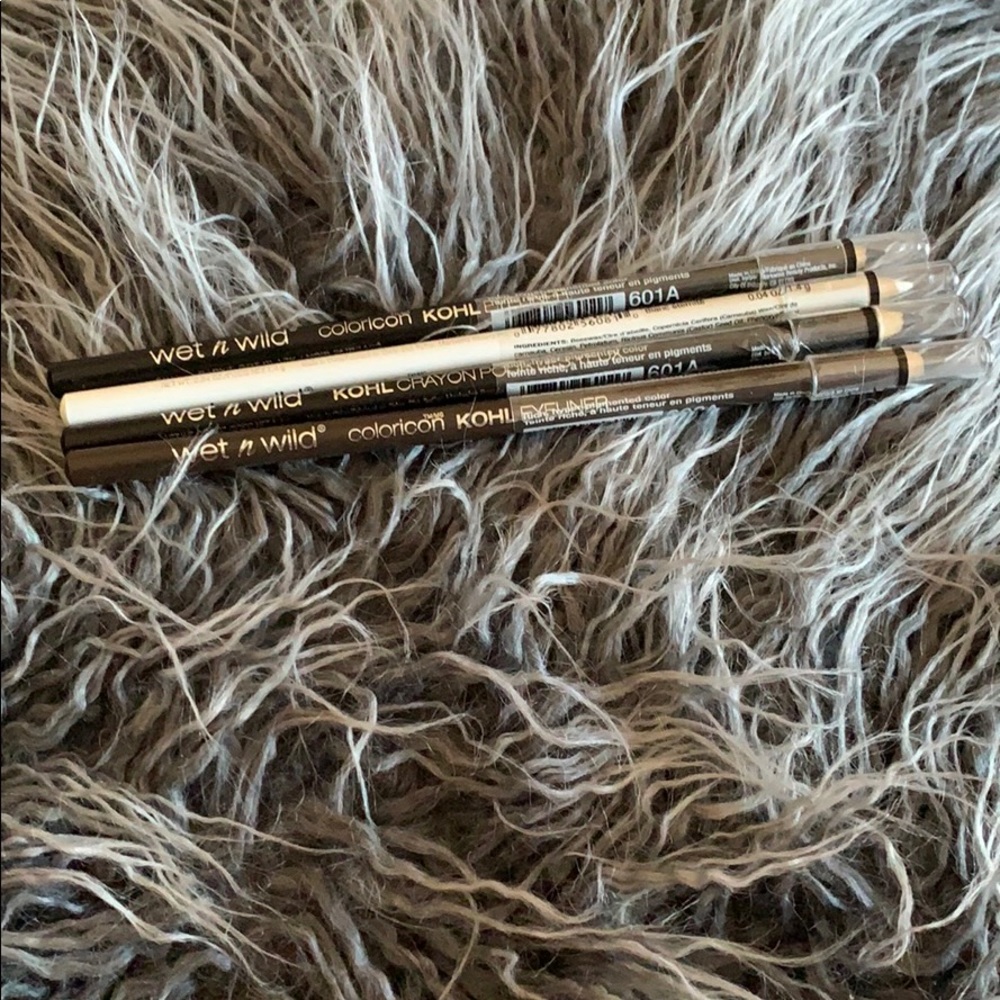 4 wet n wild eyeliners bundle